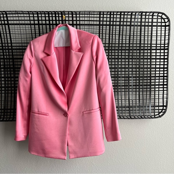 Alice + Olivia Jackets & Blazers - Alice & Olivia Denny hammered-satin blazer